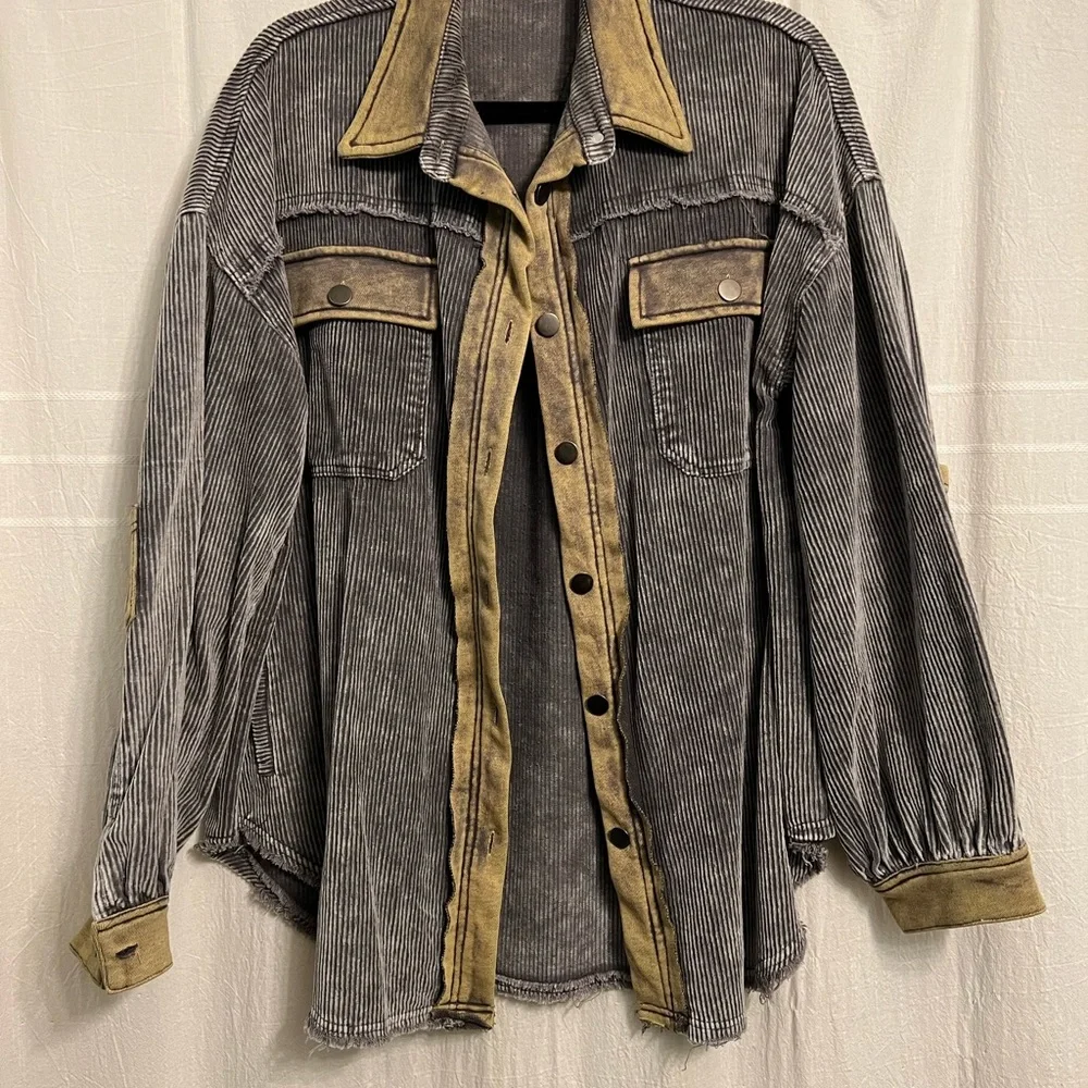 POL corduroy shacket - Picture 3 of 7